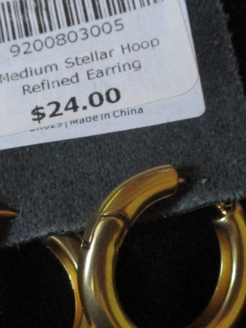 SCOUT Refined Earring Collection - Stellar Hoop/Gold - NWT - Picture 2 of 3